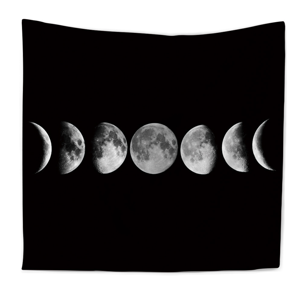 2017 factory direct cross-border new HD lunar eclipse moon multi-function tapestry wall hanging beach towel