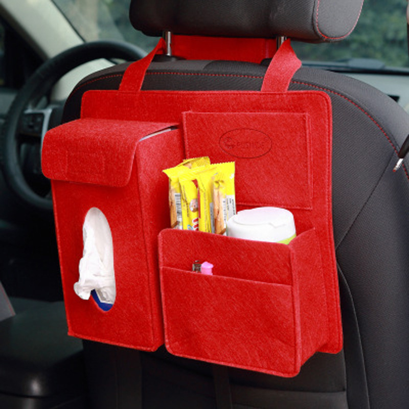 Mini Car Rear Seat Storage Bag Felt Car Storage Bag Car Storage Bag Storage Bag