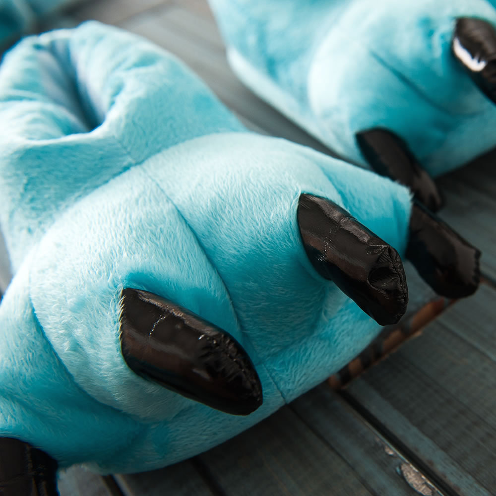 Claw shoes for men and women wholesale manufacturers cartoon coral fleece dinosaur animal plush home shoes multi-color explosions Stitch