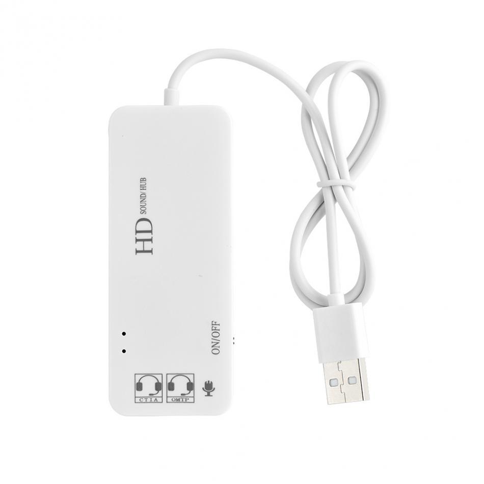 DM-HD37 support single-hole 3.5mm headset USB 7.1 sound card 2.0 HUB 3-port HUB drive-free