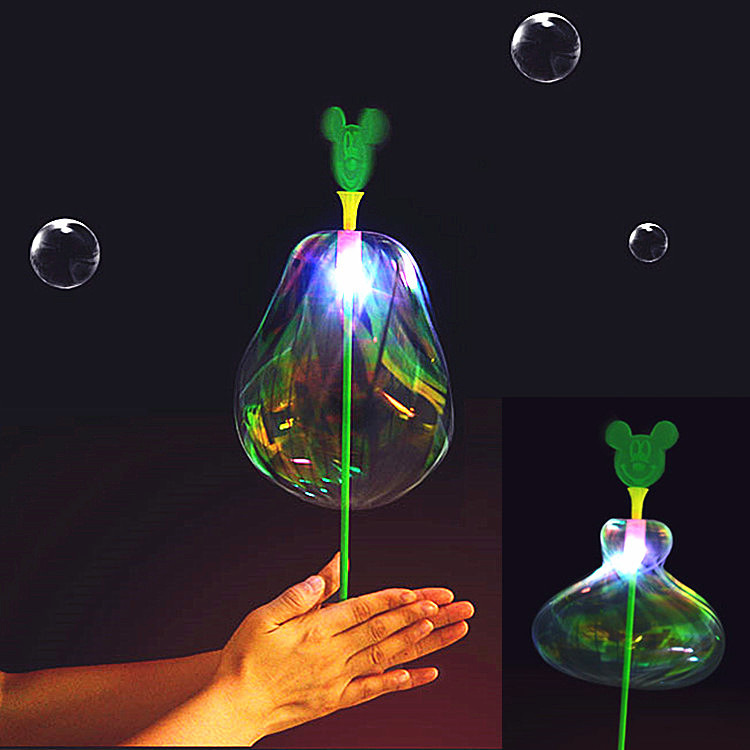 Varied Magic Bubble Stick Varied Twister Ribbon Magic Stick Bubble Flower Magic Stick Flash Glow Stick