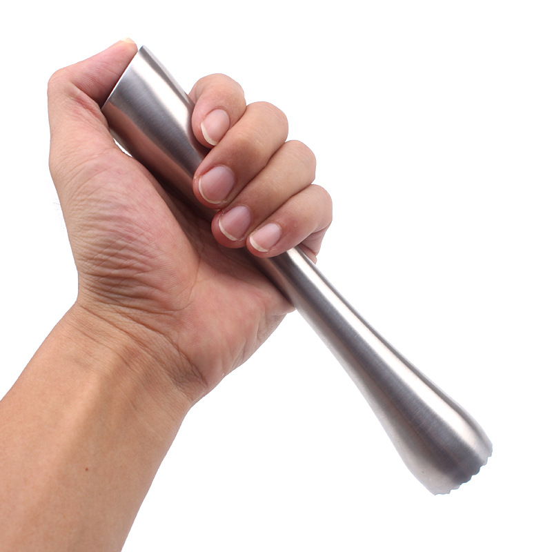 Hot sale metal stainless steel ice crushing stick cocktail stick creative lemon hammer ice grinding stick bar Tool Supplies