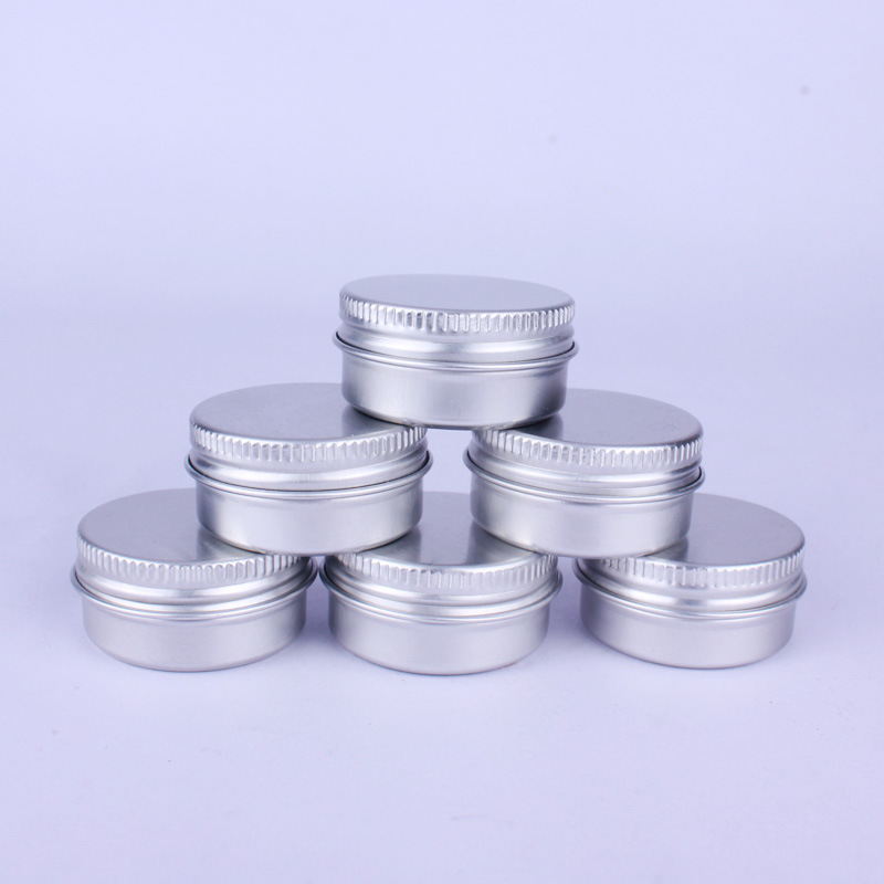 10g aluminum box 35*18mm round metal box fish hook bait storage hair wax balm essential oil packaging mini box
