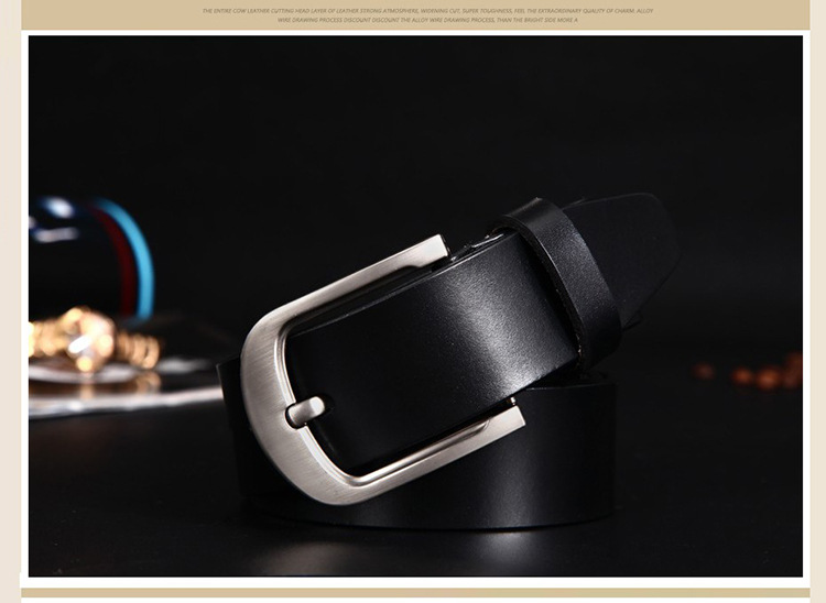 Produttori popolari all'ingrosso cintura da uomo in pelle di vacchetta con fibbia ad ardiglione a due strati cintura da uomo retrò versatile da lavoro_voghion.com