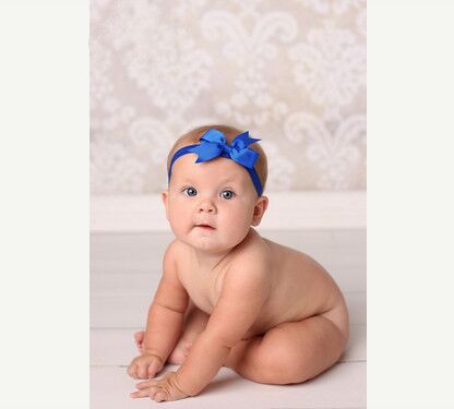 Ribbon Bow Children's Hair Band Swallowtail Bow Elastic Headband Baby Hair Band Headwear