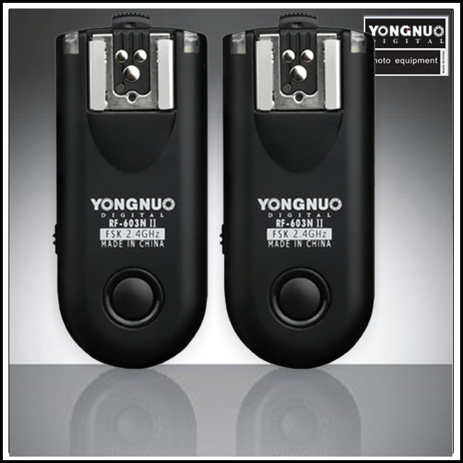 Yongnuo YN-RF-603N II flash starter is suitable for Nikon transmitter receiver N1 N3 data line