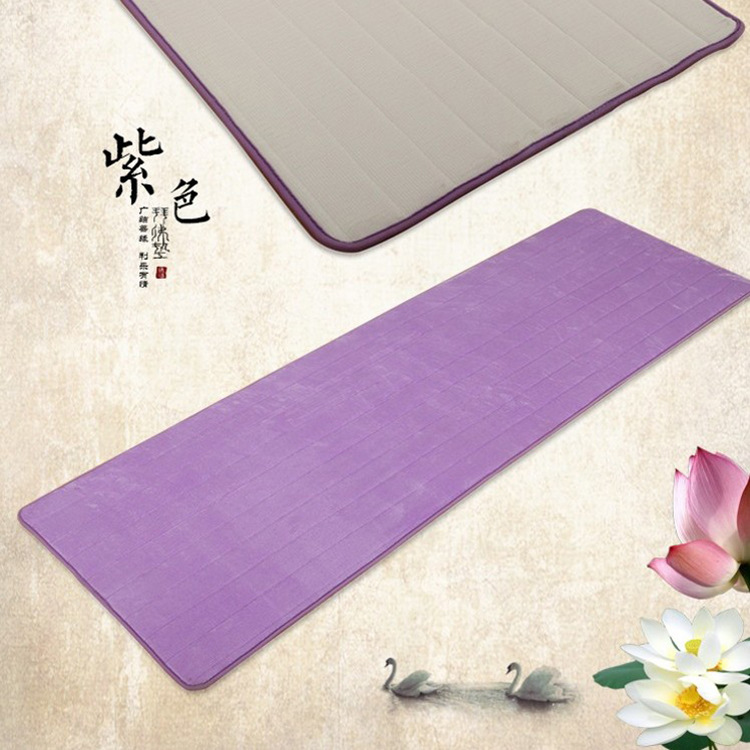 Wholesale coral fleece padded big worship mat meditation mat Buddha worship mat knock big head mat meditation confessional mat kneeling mat Futon
