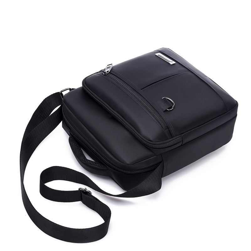 New multi-compartment Oxford cloth shoulder slung men's casual briefcase computer bag vertical satchel factory direct sale