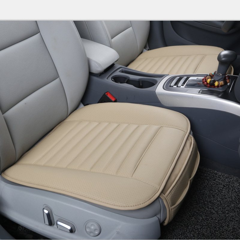 Independent station cross-border e-commerce hot-selling car cushion without backrest three-piece single-piece bamboo charcoal cushion pu four-season Universal