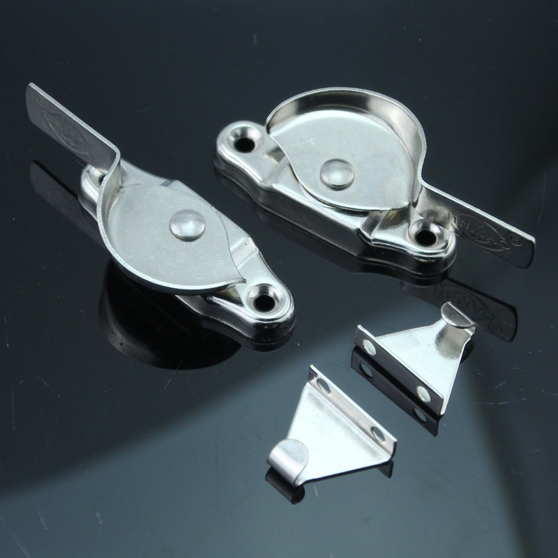 Stainless steel crescent lock plastic steel sliding door lock window hasp aluminum alloy window anti-theft lock door and window accessories