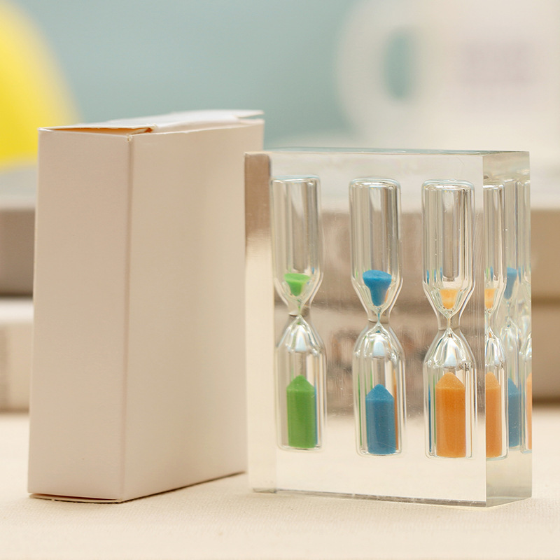 Hourglass timer 1/2/3/4/5 minutes creative time funnel home decoration ornaments holiday friends gift