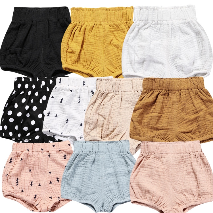Kids Tales children's clothing baby bread pants children's Korean version of cotton and linen triangle shorts large pp pants for boys and girls