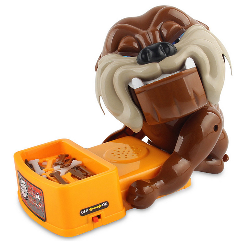 Original direct medium size careful evil dog desktop game parent-child bite tiger dog creative trick evil dog toy
