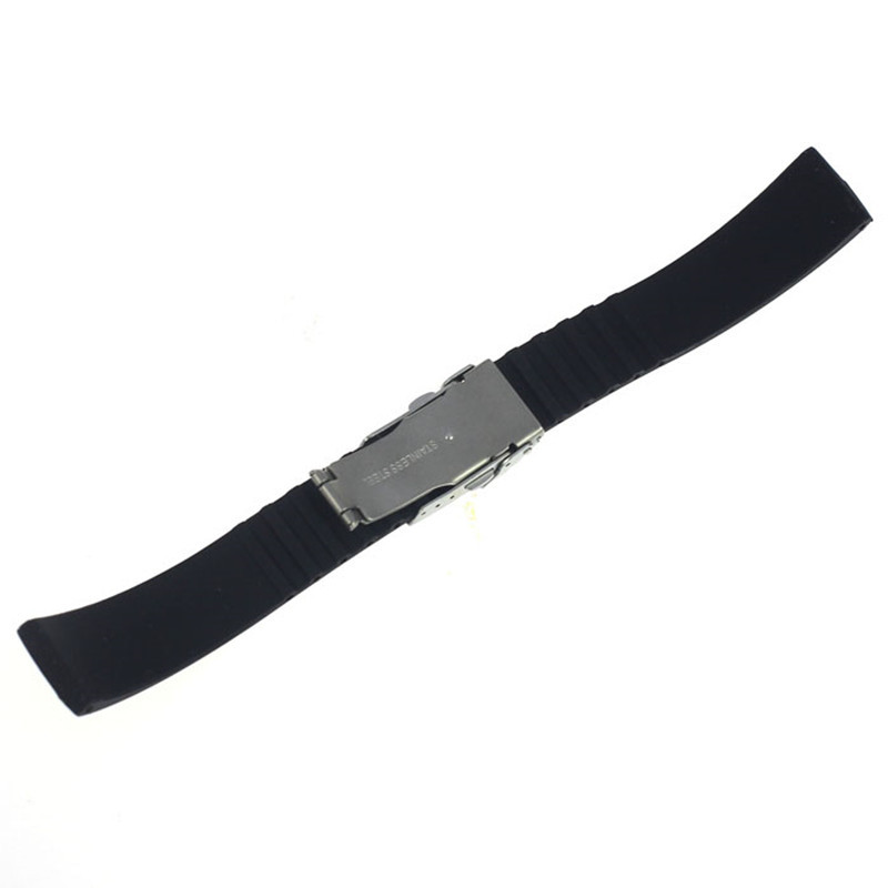 Hot silicone strap tire stripe sports waterproof strap environmental protection material folding buckle DIY cutting