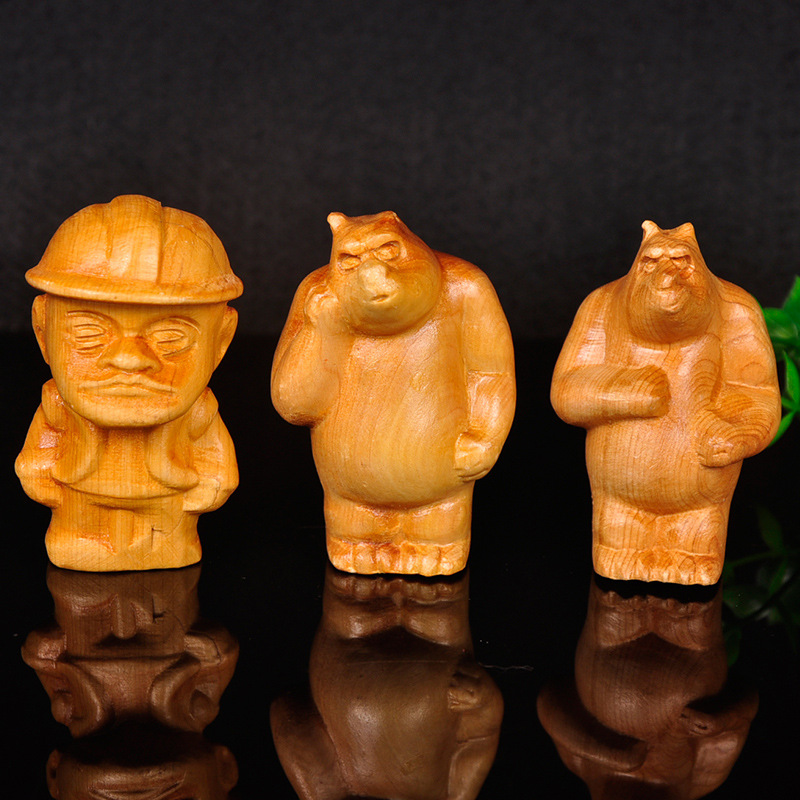 Wholesale authentic Taihang Yabai play walnut brave animal figure hand piece feng shui ornaments text play pendant