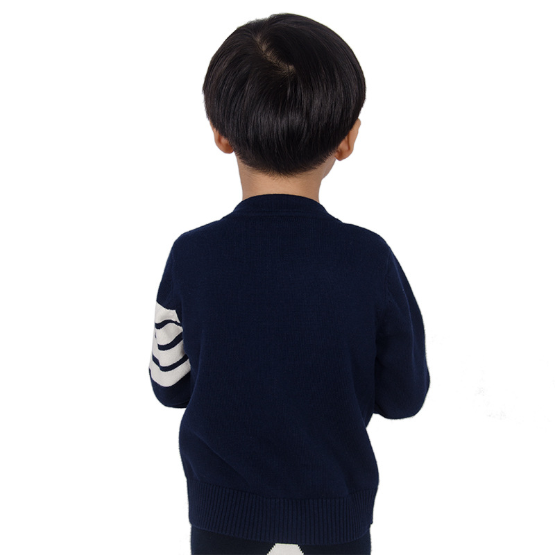 2022 foreign trade new children's sweater children's Korean-style cotton boys' wool knitted cardigan jacket one-piece delivery