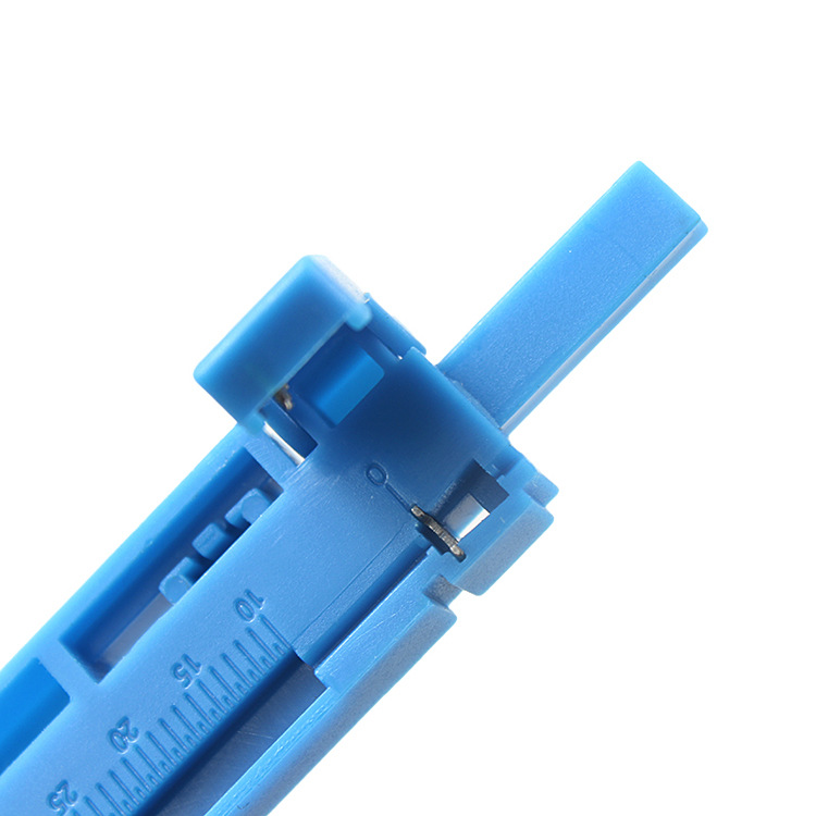 Two-in-one optical fiber cutting knife fixed length peeling device leather cable clamp leather cable fixed length device optical fiber fixed length