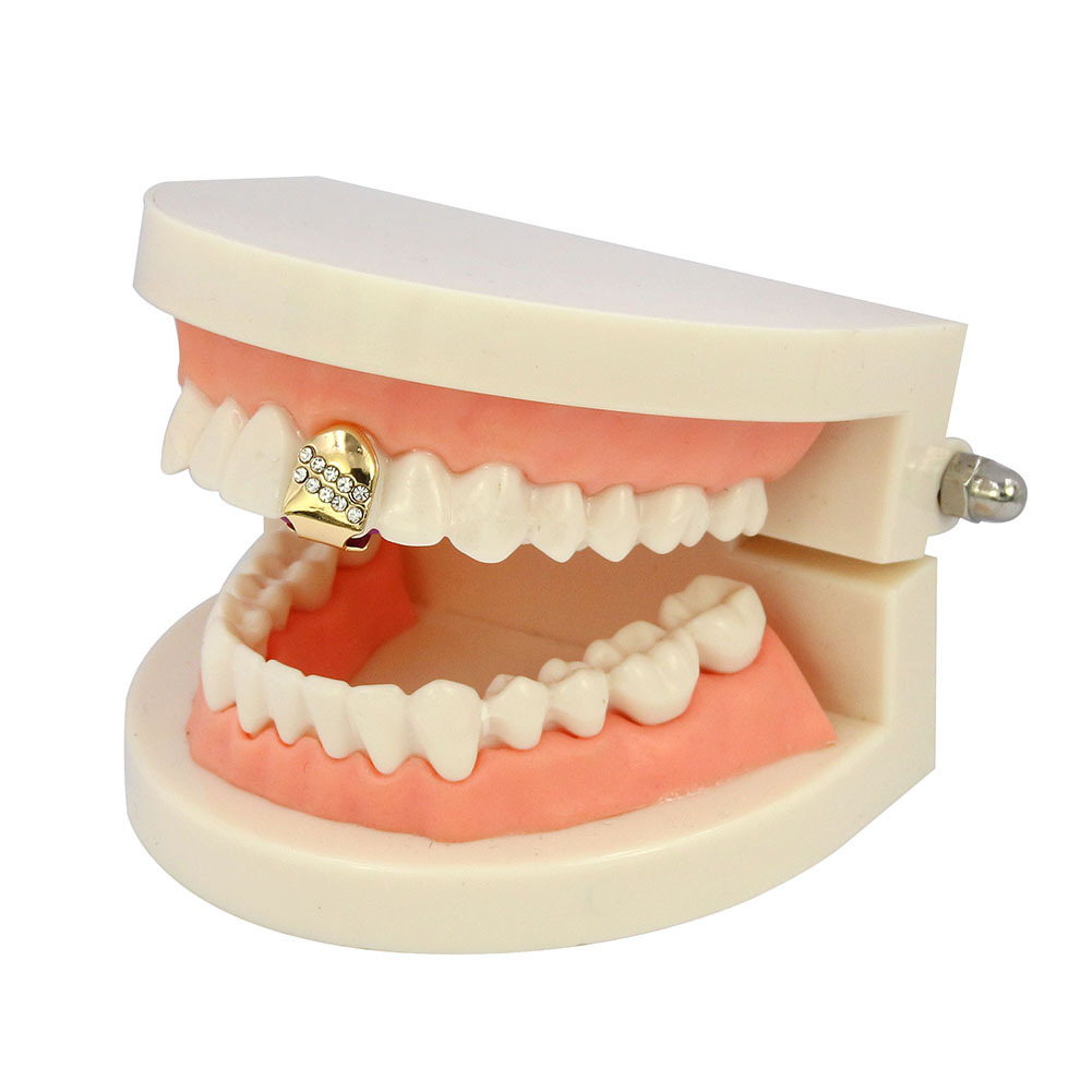 ebay 亞馬遜10鑽單顆金牙套 teeth grills rapper嘻哈飾品
