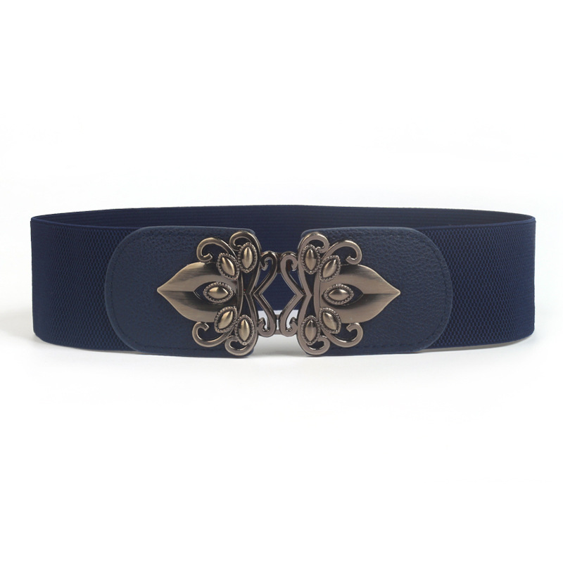 Cintura elastica con sigillo in vita larga da donna, alla moda, abbinata, decorazione all'ingrosso per cintura larga da donna_voghion.com