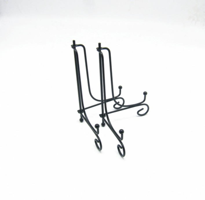 Wrought Iron Tea Cake Stand Pu'er Tea Stand Solid Iron Paint Stand Photo Frame Photo Album Stand Stone Painting Stand