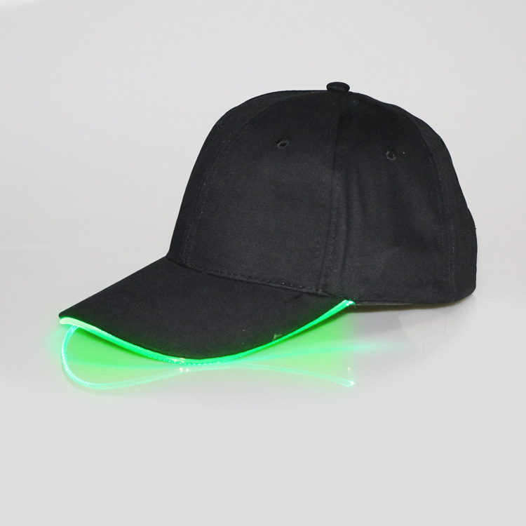 Led発光帽子夜光ランニング綿質鴨舌帽屋外日よけ発光登山日焼け止め野球帽|undefined