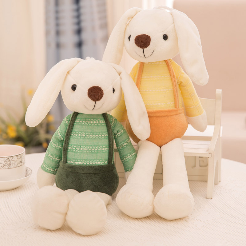 Cartoon Rabbit Sugar Rabbit Plush Toy Doll Grasping Machine Doll Long Ear Rabbit Plush Doll Gift Cute Hanging Ornaments