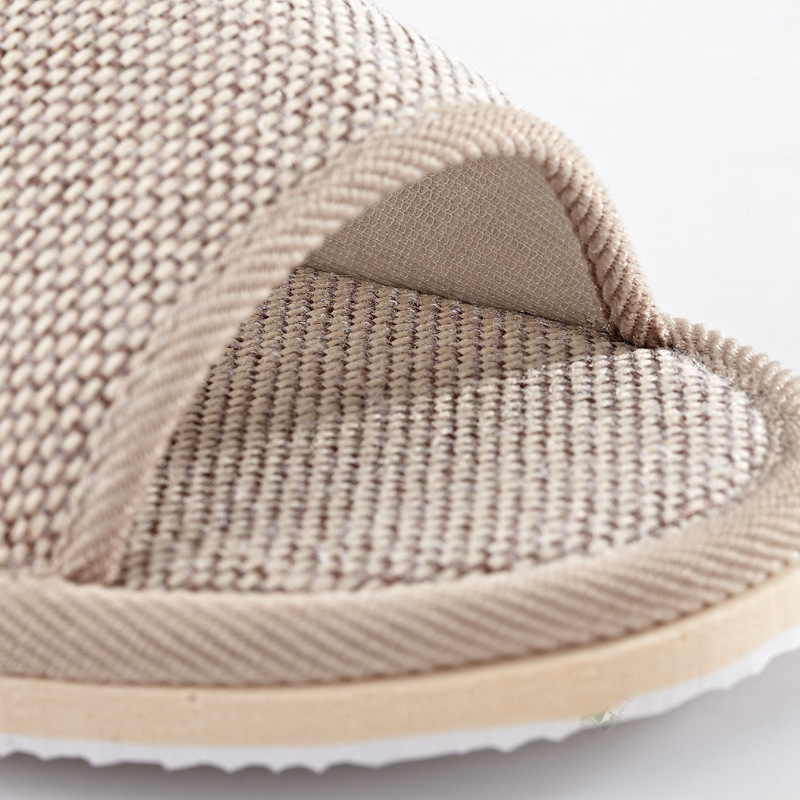 Factory goods pass four seasons linen famous Four Seasons linen opening cotton slippers hotel non-slip EVA indoor floor mop
