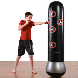 Thickened Fitness Adult Children's Vertical Inflatable Tumbler Boxing Column Inflatable Anger Boxing Sandbag Sandbag