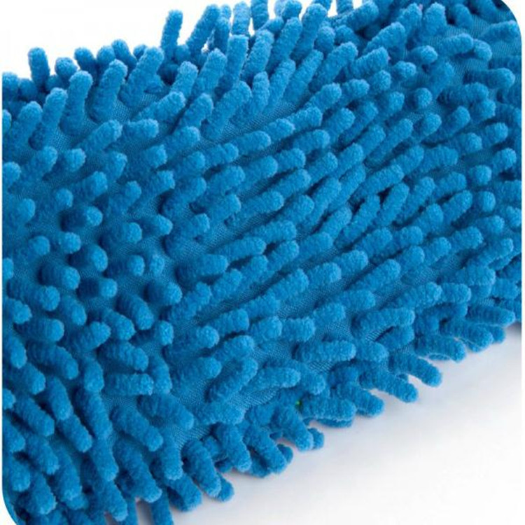 New Coral Fleece Striped Machine Washable Slippers Chenille Linen Lazy Mop Slippers