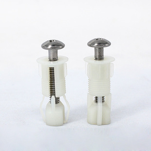 Toilet lid expansion screw fixing bolt expansion plug 304 stainless steel plastic nut fitting toilet cover plate