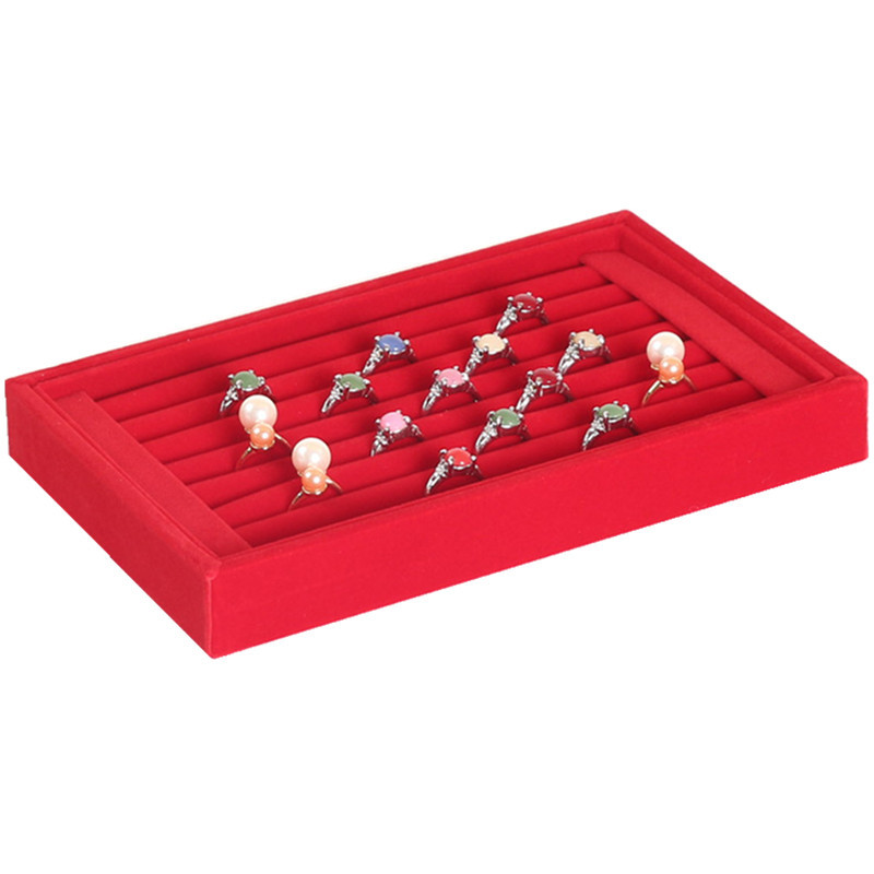 Yingyuan Creative Flannel Small Ring Plate Earring Plate Jewelry Box Jewelry Display Box Ring Box