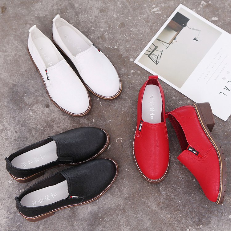 2021 Spring New Women's Fashionable Korean Style Casual Flat Shoes Single Shoe Fabric Loafers Small Leather Shoes Wholesale