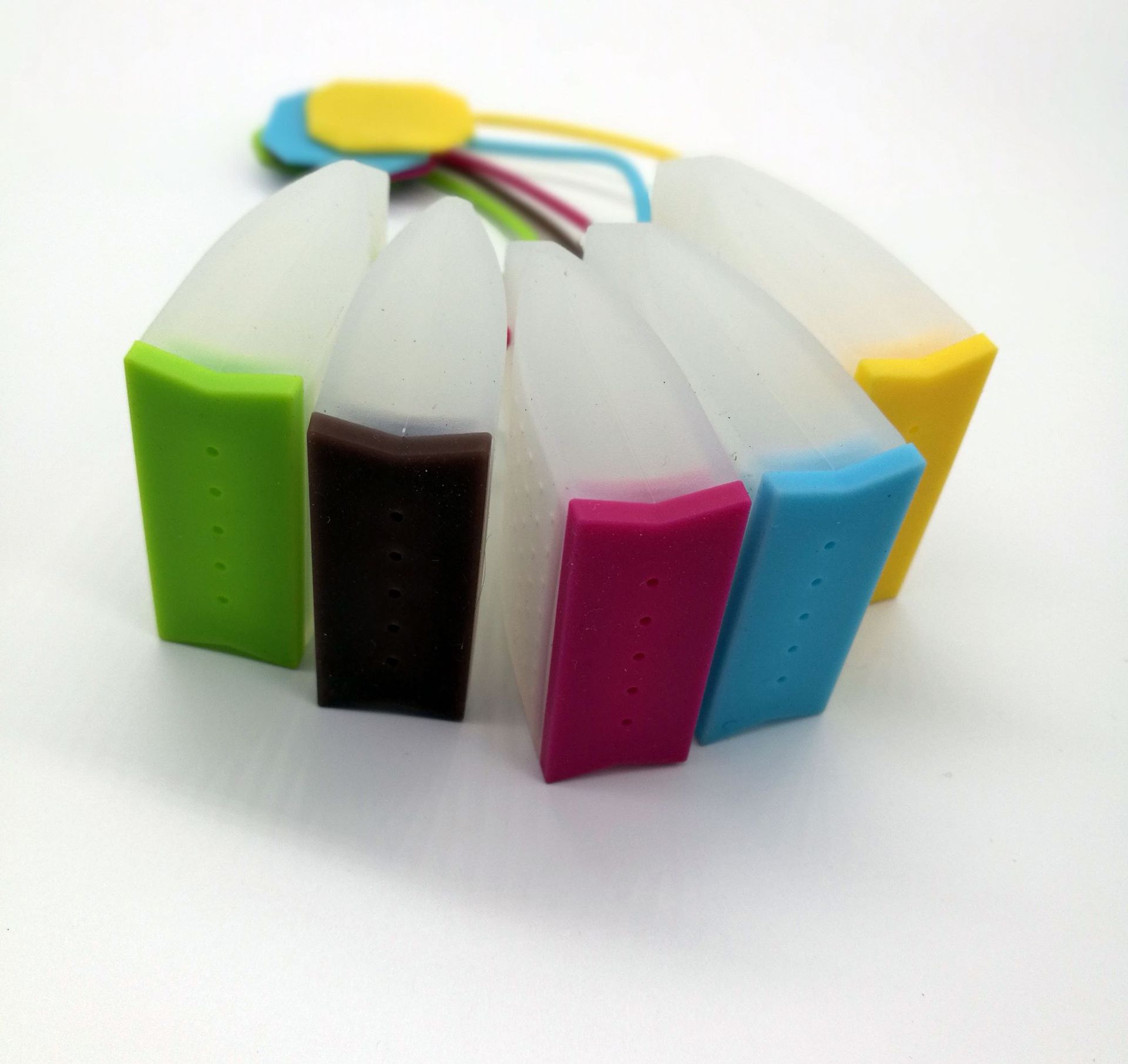 Tea Filter Accessories High Temperature Resistant Silicone Tea Bag Schoolbag Filter Bag Shape Silicone Tea Maker