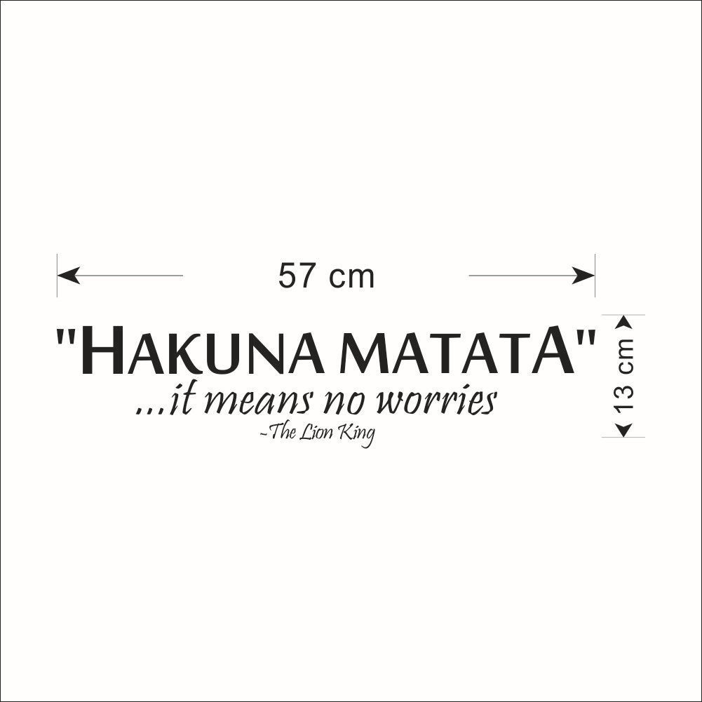New ZY8211hakuna matata English bedroom foreign trade carved wall stickers wholesale waterproof removable
