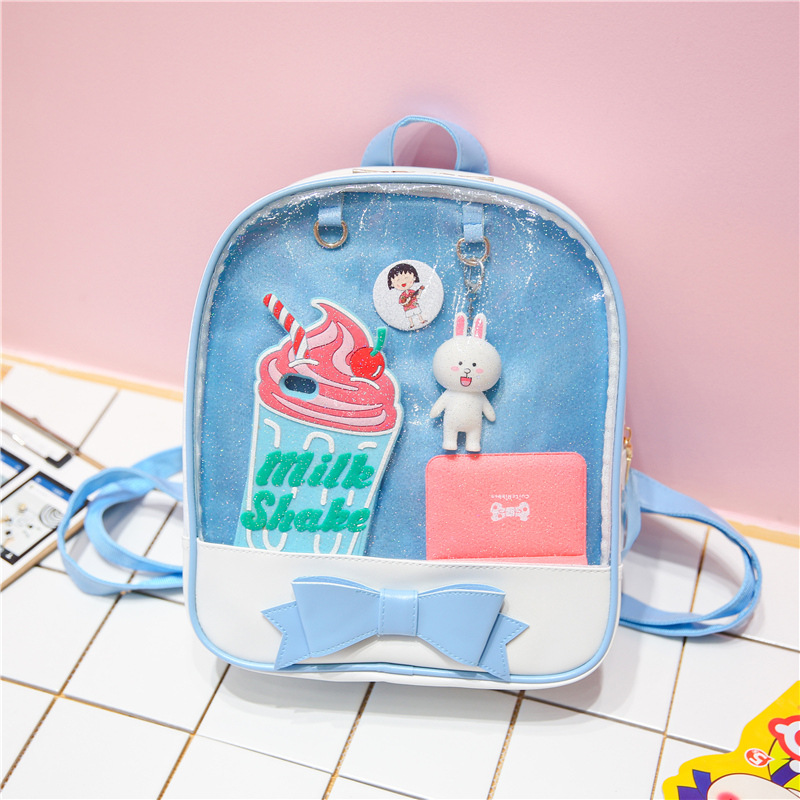 Wholesale bag cute bow backpack 2023 new fashion handbag personality ladies shoulder bag