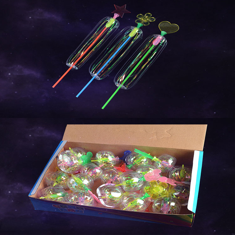 Varied Magic Bubble Stick Varied Twister Ribbon Magic Stick Bubble Flower Magic Stick Flash Glow Stick