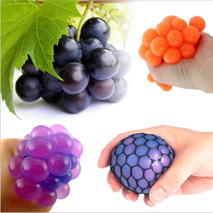 Vent decompression grape ball funny creative beads water polo vent pinch music beads grape ball toys wholesale