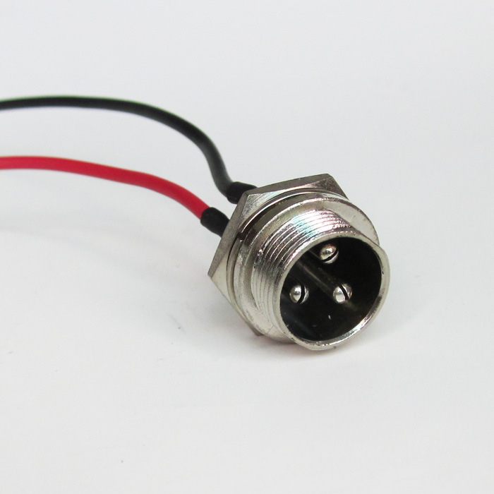 Cross-border discount electric scooter charging port round hole three-pin aviation head charging hole
