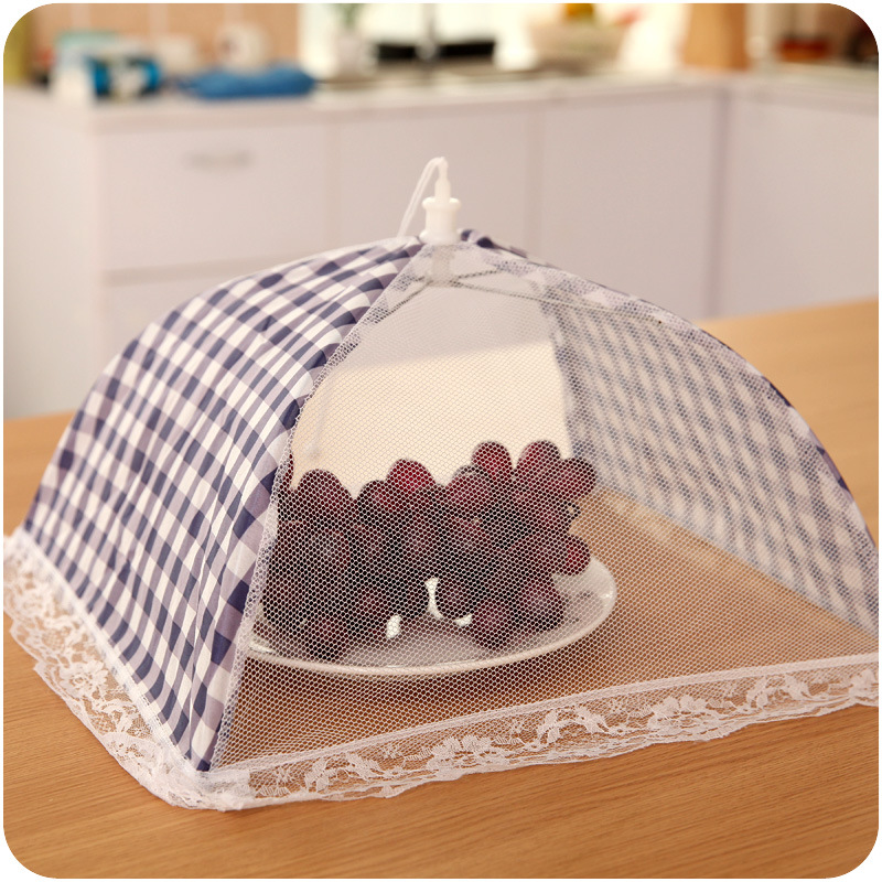 Factory direct creative home dish cover food dust cover fine mesh ventilation Korean printing insect cover wholesale