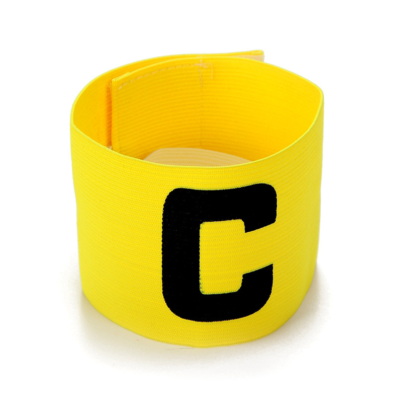 Captain's armband football game armband multicolor elastic armband elastic paste winding C logo no label
