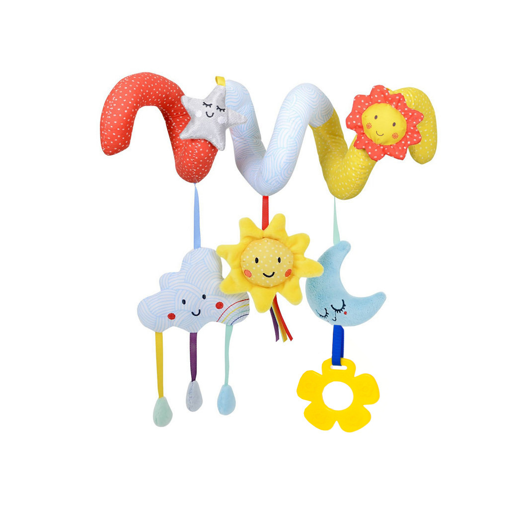 JJOVCE star Moon bed winding cart pendant cloud sun bed hanging baby educational toy bed hanging rattle