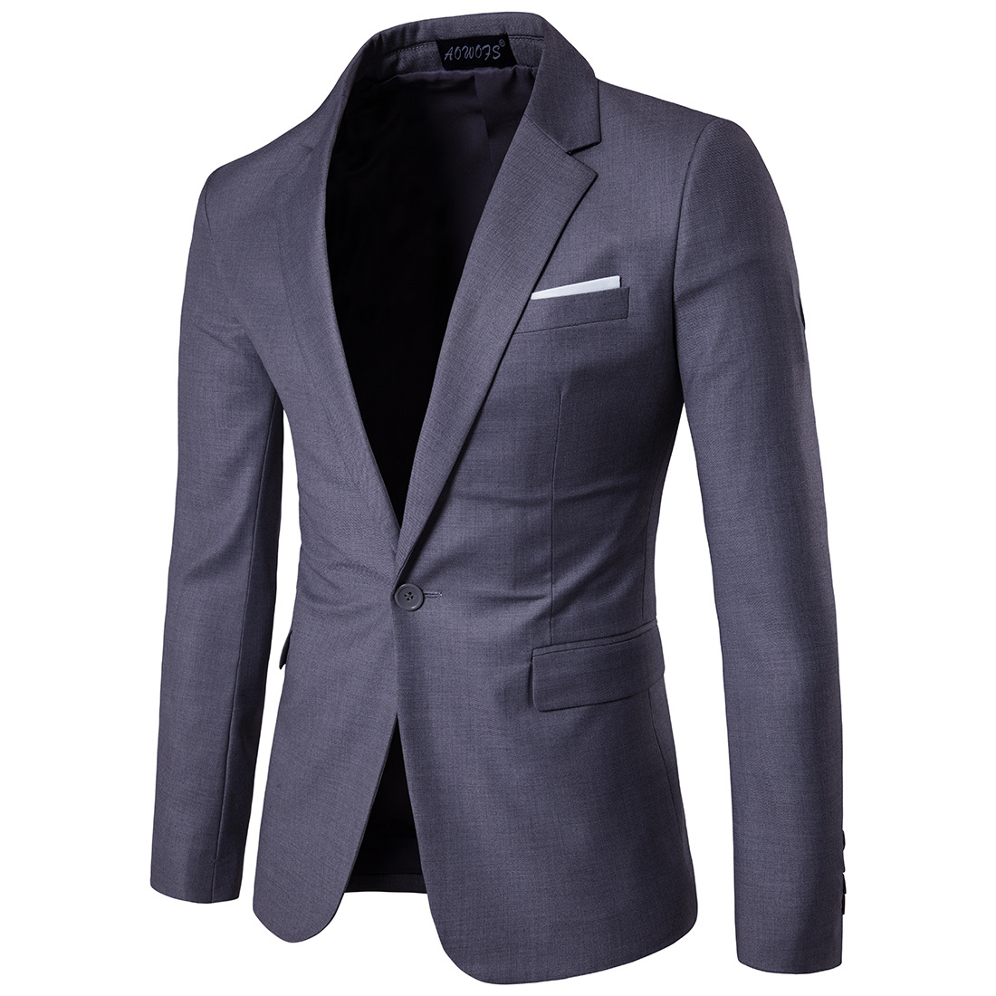 2019 business casual suit man best man wedding one button suit jacket men's 9 colors S-6XL purple