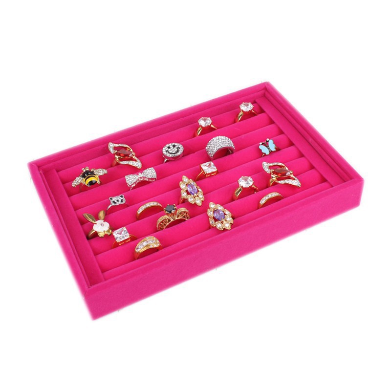 Yingyuan Creative Flannel Small Ring Plate Earring Plate Jewelry Box Jewelry Display Box Ring Box