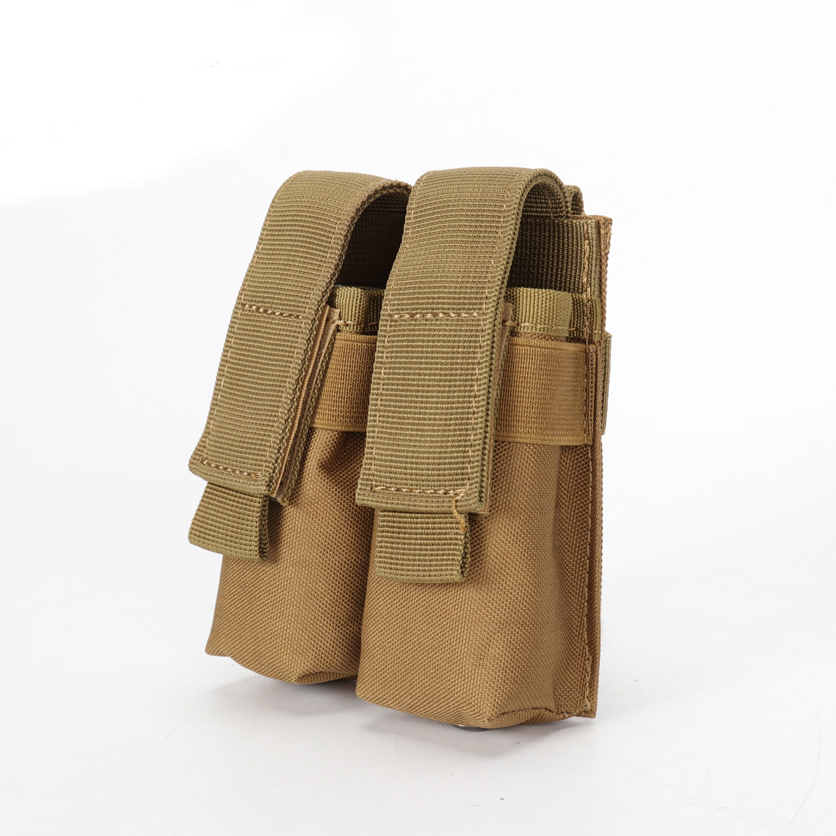Outdoor tactical double clip bag molle clip accessory bag 9mm clip waist hanging bag two-piece bullet bag
