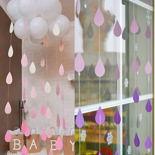 Manufacturers Balloon Cloud Paper Raindrops Flower Balloon Hangers Holiday Party Decoration Venue Layout Spot Water Drop Paper String