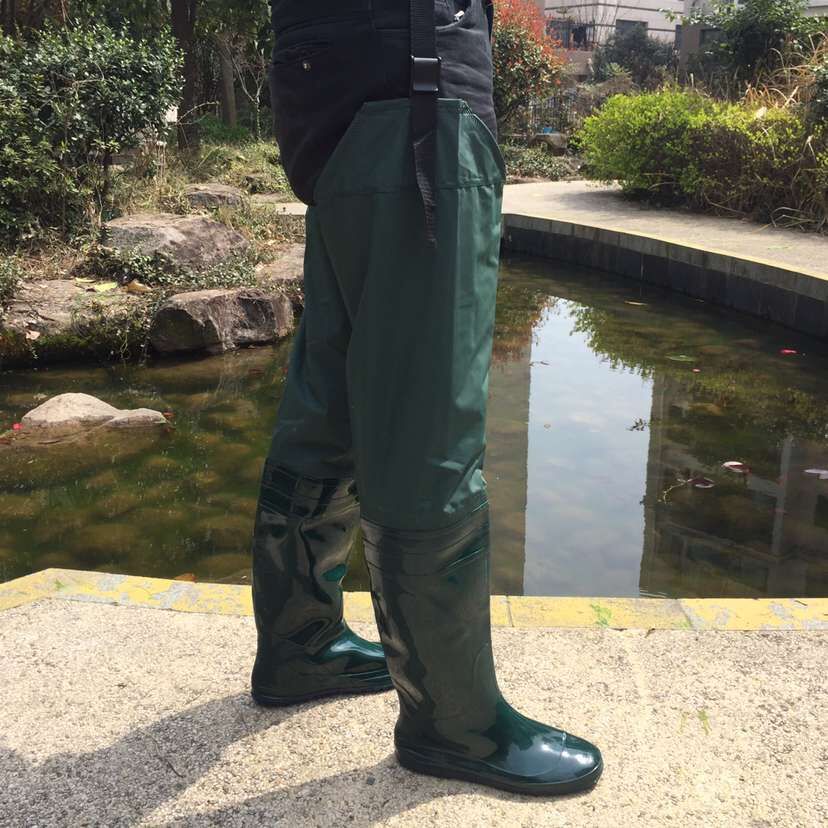 Wholesale extended knee-length transplanting shoes summer men's soft bottom wear-resistant non-slip water pants transplanting boots Paddy shoes factory direct sales