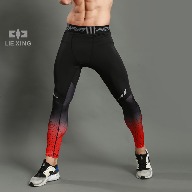 Star Hunting Leggings Men's Fitness Sports Leggings Running Training Trousers High Elastic Quick-drying Breathable 201