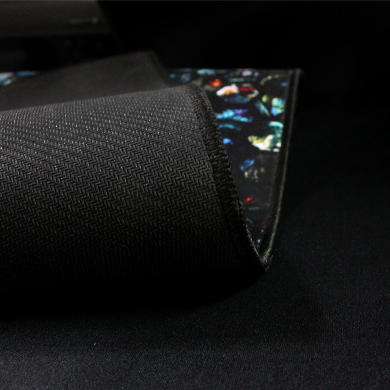 Pure Black Mouse Pad Free Shipping Lock Edge Thickened Oversized Custom Game Mouse Pad Internet Cafe Keyboard Table Pad Wholesale