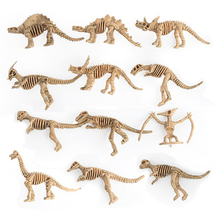 2017 Dinosaur Model Toy Archaeological Excavation Research Dinosaur Skeleton 12 Simulation Dinosaur Ornaments Collection