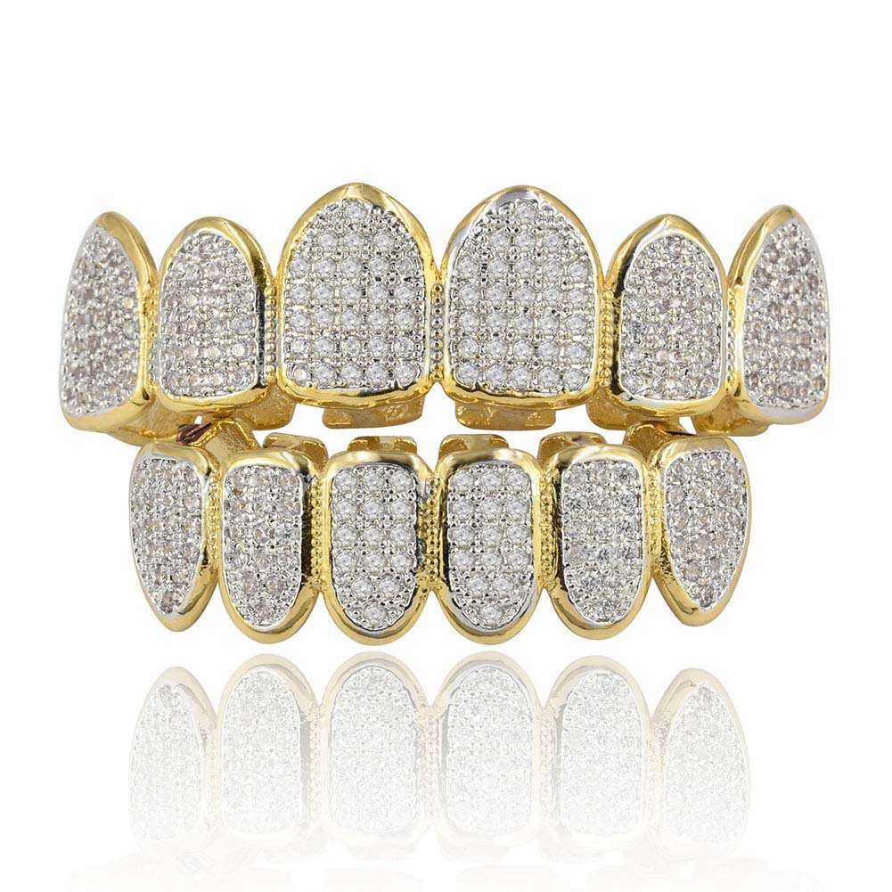 Ebay 亞馬遜熱賣微鑲鑽牙套尖牙Vampire teeth Grillz 廠家直銷